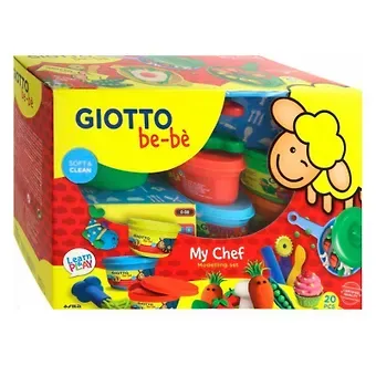Набор пасты для лепки, Giotto be-bè My Chef My Chef 6шт.-пасты и 12шт.-аксессуаров 469400