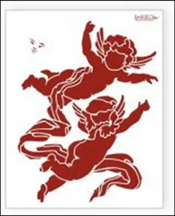 Трафарет пластиковый многоразовый Ангелы (20х25) (Л029)
