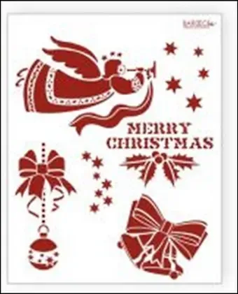 Трафарет пластиковый многоразовый Ангел Бант (20х25) (НГ001)