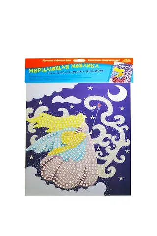 Самокл. мерцающая мозаика из мягк. пластика Фея (C1573-10) (набор для дет. творч.)