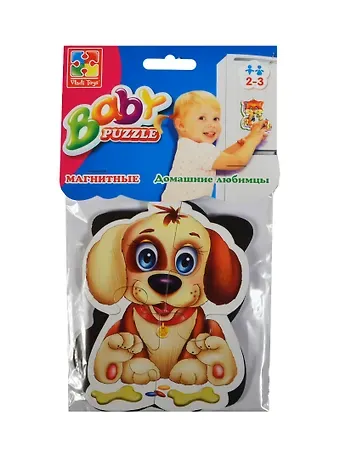Мягкие магнитные Беби пазлы Домашние любимцы (VT3208-02) (2-3л.)