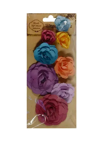 Набор Бумажных цветов МИКС цветов и размеров (8 шт) (11-LA-C26004839)