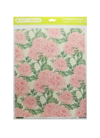 Рисовая бумага для декупажа Craft Premier Астра (CP01451) (А3) (25г/м) (упаковка)
