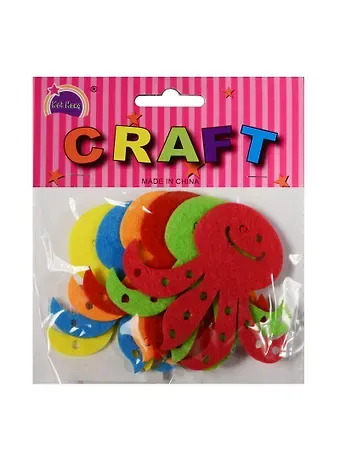 Наборы из фетра в пакете с хедером.  Осьминоги (11-21136-25)