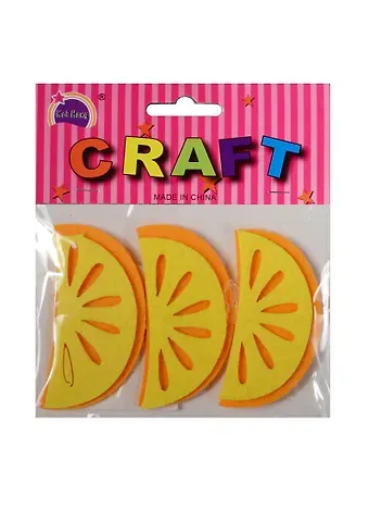 Наборы из фетра в пакете с хедером.  Апельсиновые дольки (11-21136-7)