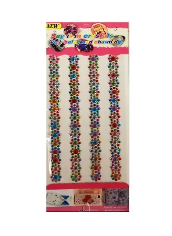 Полоски кристаллов микс цветов (11096902)