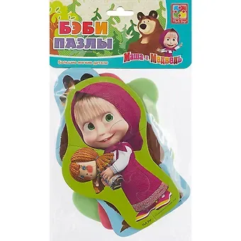 Мягкие пазлы Маша и медведь Панда и заяц (VT1106-53) (3+) (Vladi Toys)