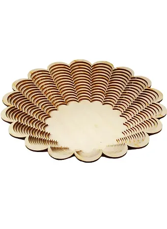 Игрушка из дерева Ваза большая узкая Астра (лесенка) (232х230х50) (162838) (Полноцвет)