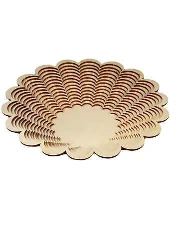 Игрушка из дерева Ваза большая широкая Астра (лесенка) (246х249х50) (162823) (Полноцвет)