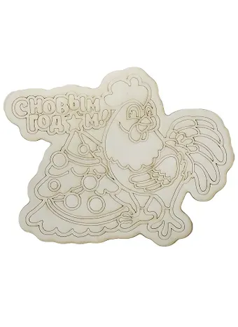 Трафарет с магнитом Петушок (148х210) (MG-001) (3+) (Песочный мир)