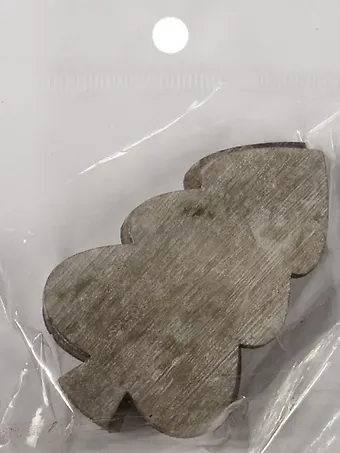 Заготовка из дерева, дерево, 2 шт, 6,5*4 см, серый (11-00410-15-2206)