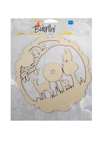 Форма для декора Лесная прогулка (DZ60011) (Buratini) (фанера) (упаковка)