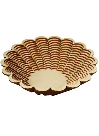 Игрушка из дерева Ваза маленькая широкая Астра (поворот) (185х188х50) (162827) (Полноцвет)