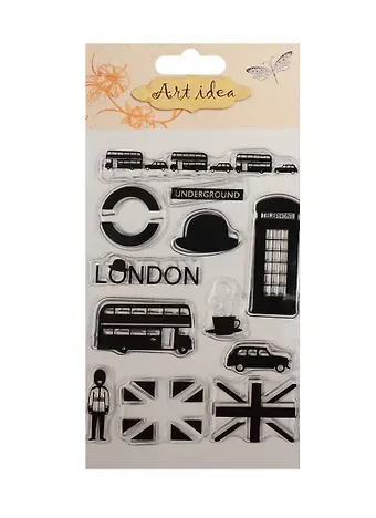 Набор для творчества, Штампы силиконовые 10*15см, лондон