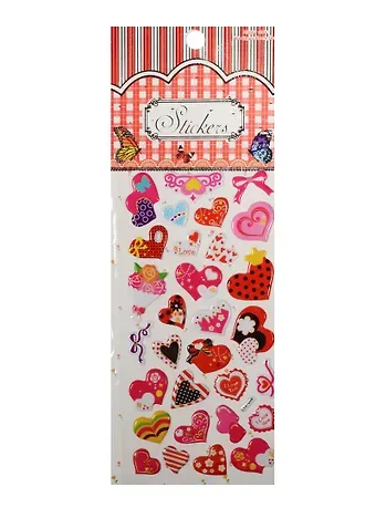 Набор для творчества, Наклейки сердца, LYX-046