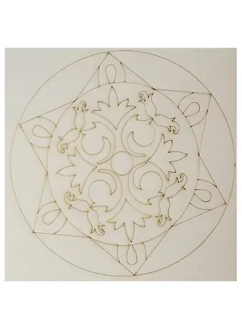 Трафарет Мандала № 17 (3+) (697) (Песочный мир)