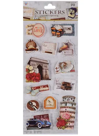 Наклейки 3D Европа, 2510-8