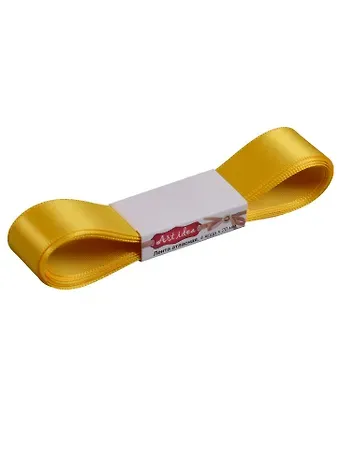 КТ Лента атласная 2см*4 ярда, 640-Lemon