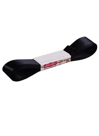 КТ Лента атласная 2см*4 ярда,030-black