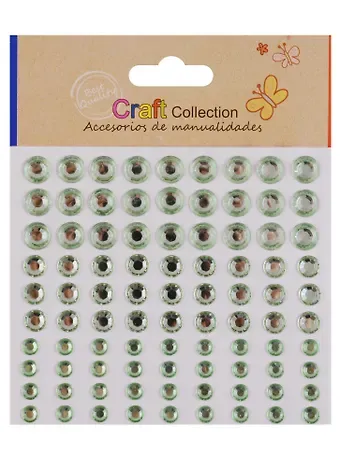 Стразы кристаллы микс размеров салатовые