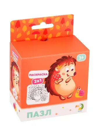 Пазл-раскраска 2-в-1 Dodo Ежик