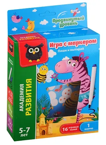 Игра с маркером Пиши и вытирай Vladi Toys 