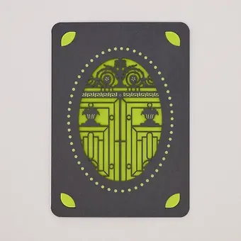 Открытка печатная резная с конвертом Ажурный город (008)