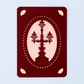 Открытка резная с конвертом Ажурный город (006), арт. pc-TL-A6.2019