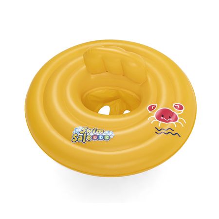 Плот надувной Bestway детский круглый, жёлтый, Д69 см (32096)