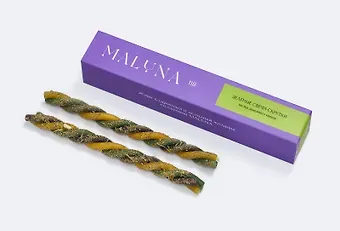 Магические свечи-скрутки с травами и солью Maluna (2шт) (Чистка денежного канала) (2030)