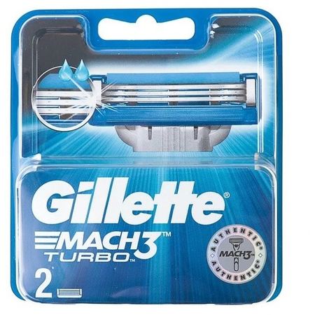 Сменные кассеты для станка Gillette Mach3 turbo 2 шт.