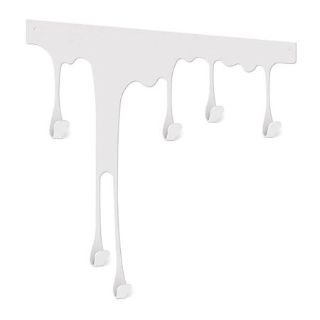 Вешалка настенная металлическая 6 крючков белый муар Sheffilton SHT-WH34-S