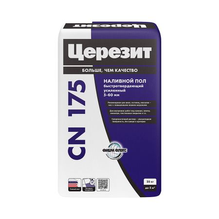 Ровнитель (наливной пол) универсальный Церезит CN 175 самовыравнивающийся 25 кг