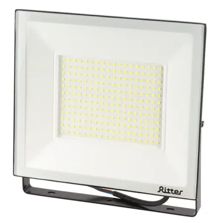 Прожектор светодиодный уличный Ritter Profi 53411 6 150 Вт 15000 Лм 180-240В холодный белый свет 6500К IP65 черный фонарик xhp390 15000 мач