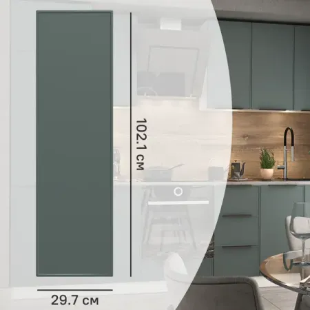 Фасад для кухонного шкафа Инта 29.7x102.1 см Delinia ID МДФ цвет зеленый сергей сергеевич зенин зеленый тренд правовые вызовы и возможности для россии монография