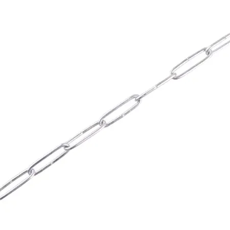 Цепь 2 мм длинное звено 5 м сталь оцинкованная