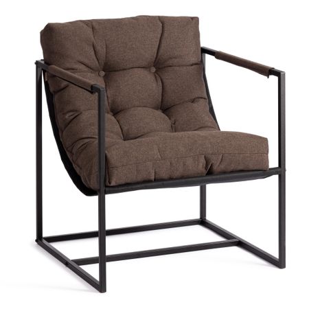 Кресло TC Charli/Чарли рогожка, коричневый, 3М7-147, 70х70х84 см