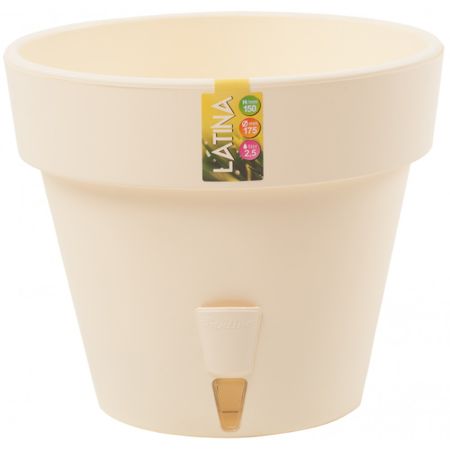 Горшок для цветов Сантино Латина кремовый 3.7 л D 20 см
