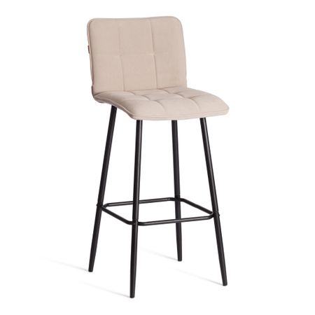 Барный стул TC Bari/Бари велюр, бежевый, 7, 45х56х110 см