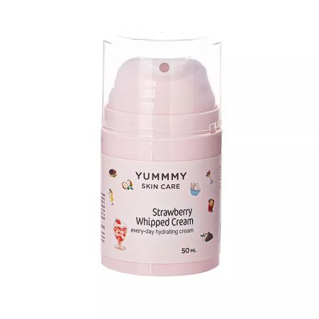 Крем Yummmy для лица взбитые сливки с клубникой 50 мл фумиё коно город где вечером стихает ветер страна где рас ает сакура манга