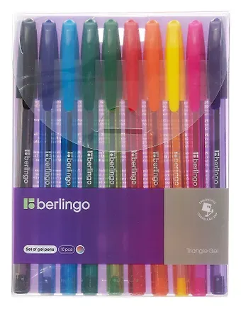 Ручки гелевые 10 цветов 