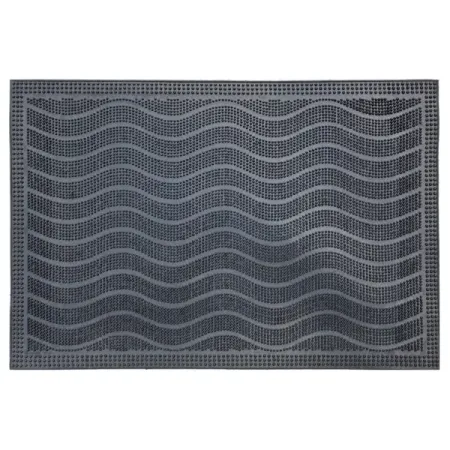 Коврик грязезащитный Mix Mat Wave 40x60 см резина цвет черный