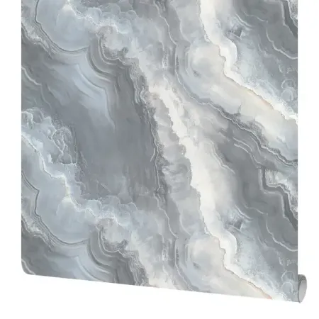 Обои флизелиновые Wall Decor Марбл синие 1.06 м 75286-46