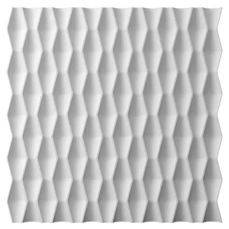 Панель3D пластиковая Bello Deco СП 17 500x500 мм 0.25 м² белый