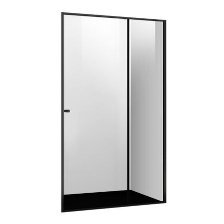 Душевая дверь WasserKraft Dill 61S стекло прозрачное 120х200 см профиль черный 6 мм раздвижная (61S05)