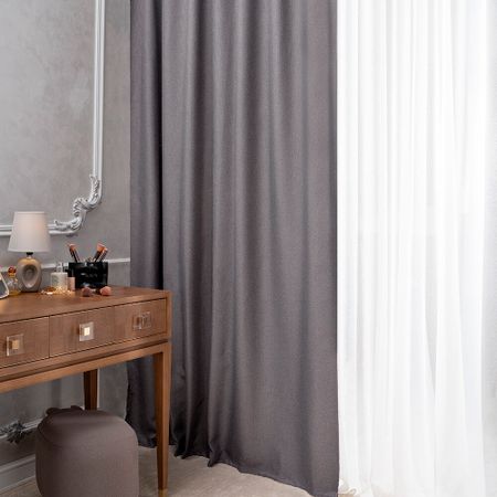 Штора рогожка трюфель 180х280 см Legrand Осло (58126149)