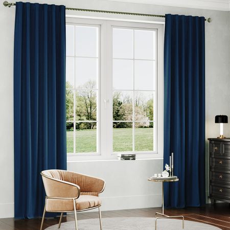 Штора канвас индиго 150х280 см Legrand Канвас (58147555)
