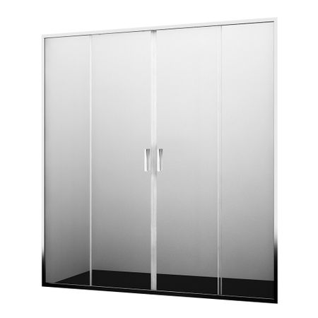 Душевая дверь WasserKraft Lippe 45S стекло прозрачное 160х190 см профиль хром 6 мм раздвижная (45S45)