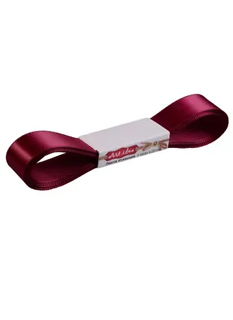 КТ Лента атласная 2см*4 ярда, 2275-Wine