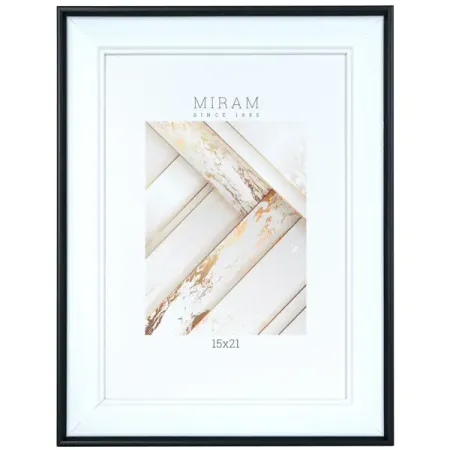 Рамка без паспарту Мирам 15x21x1.6 см пластик цвет белый аксессуары для автомобильного интерьера кожаная задняя крышка подлокотника защитная рамка для changan unit uni t 2020 2022